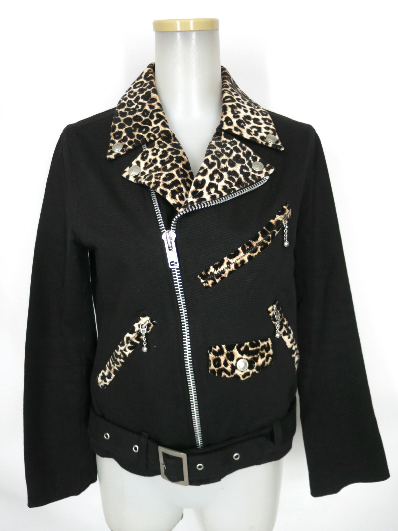 楽天市場】【中古】 HELL CAT PUNKS / ヒョウ柄切替ライダース