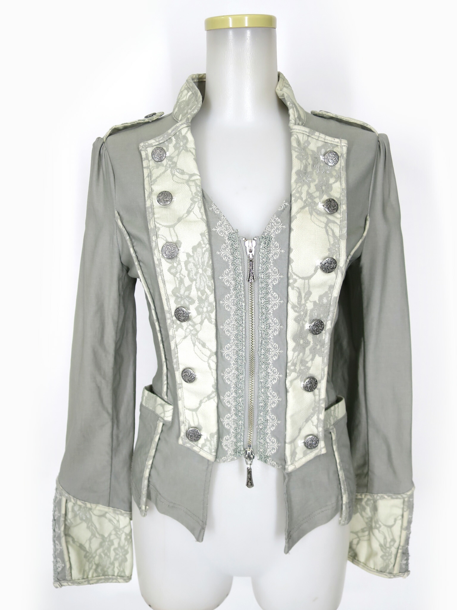 OZZ ONEST ナポレオンジャケット 楽天市場】OZZ ONESTE / ストライプ切替ナポレオンジャケット