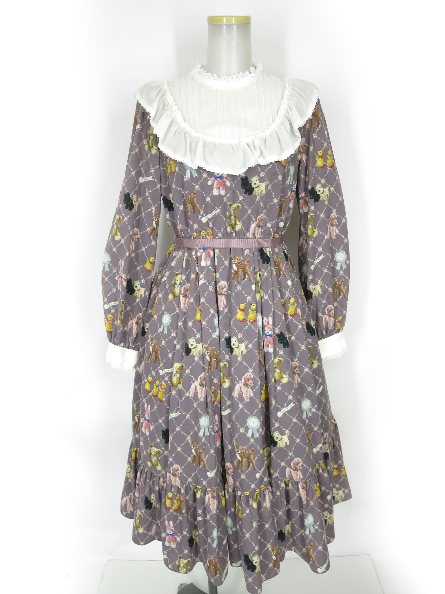 【中古】 Melody BasKet / ちいさなぬいぐるみヨークワンピース メロディバスケット B72304_2512｜Tokyo Alice 店