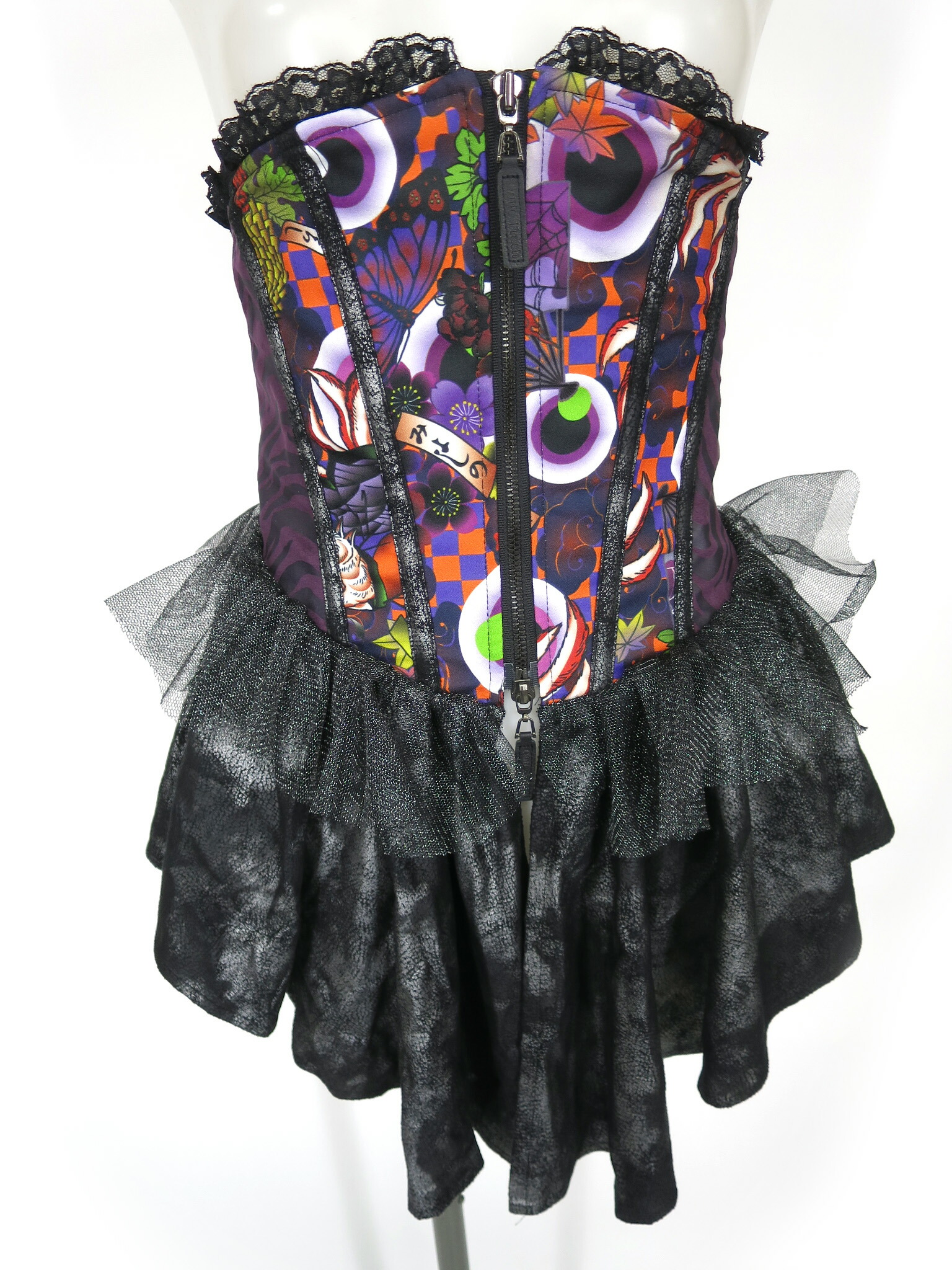 公*o様 Qutie Frash 和柄袴コルセット ネイビー キューティーフラッ 新作】コルセットなのに袴風 | QutieFrash-info