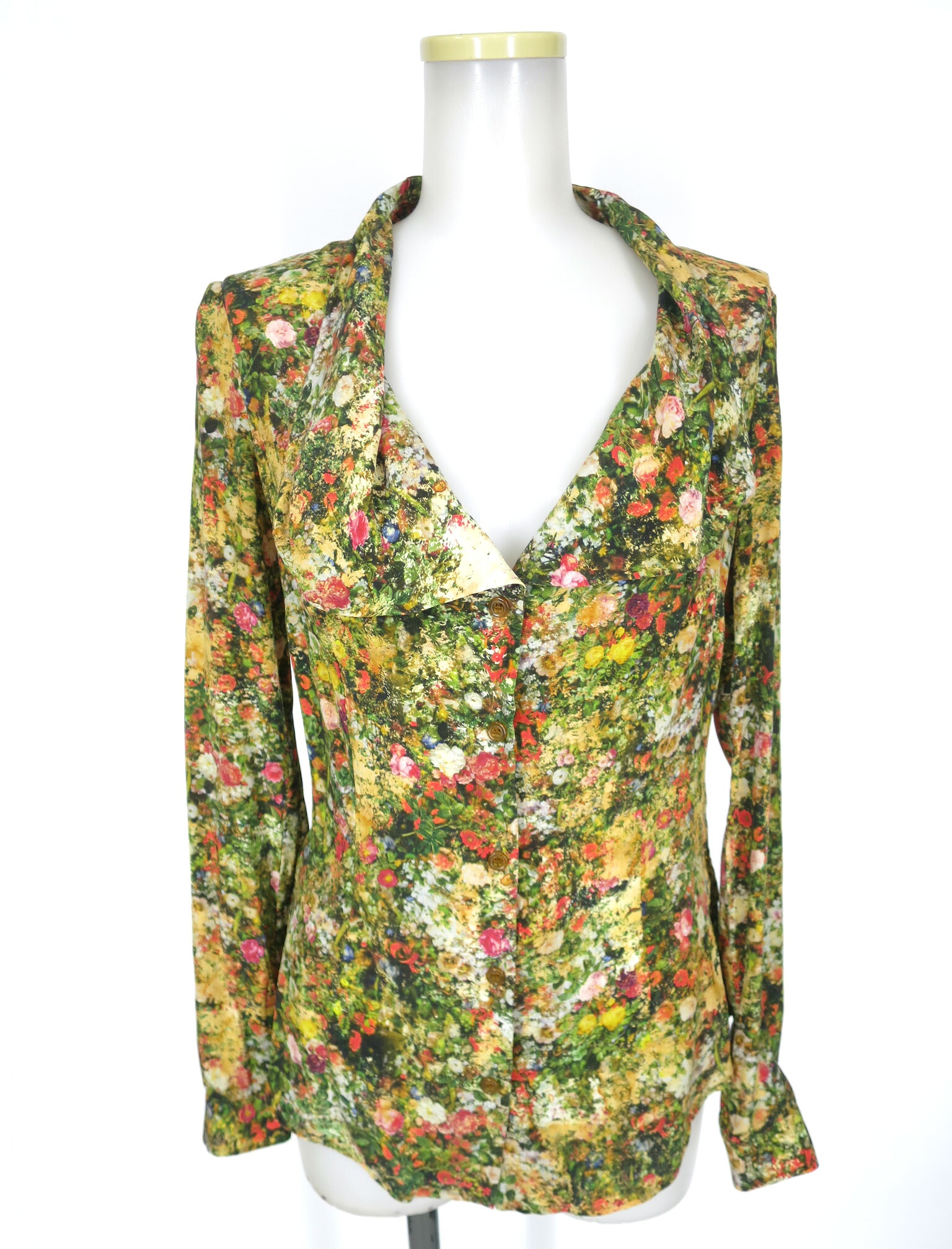 【中古】 Vivienne Westwood RED LABEL / 花柄シルクジョーゼットブラウス ヴィヴィアンウエストウッド レッドレーベル イタリア製 B73270_2602