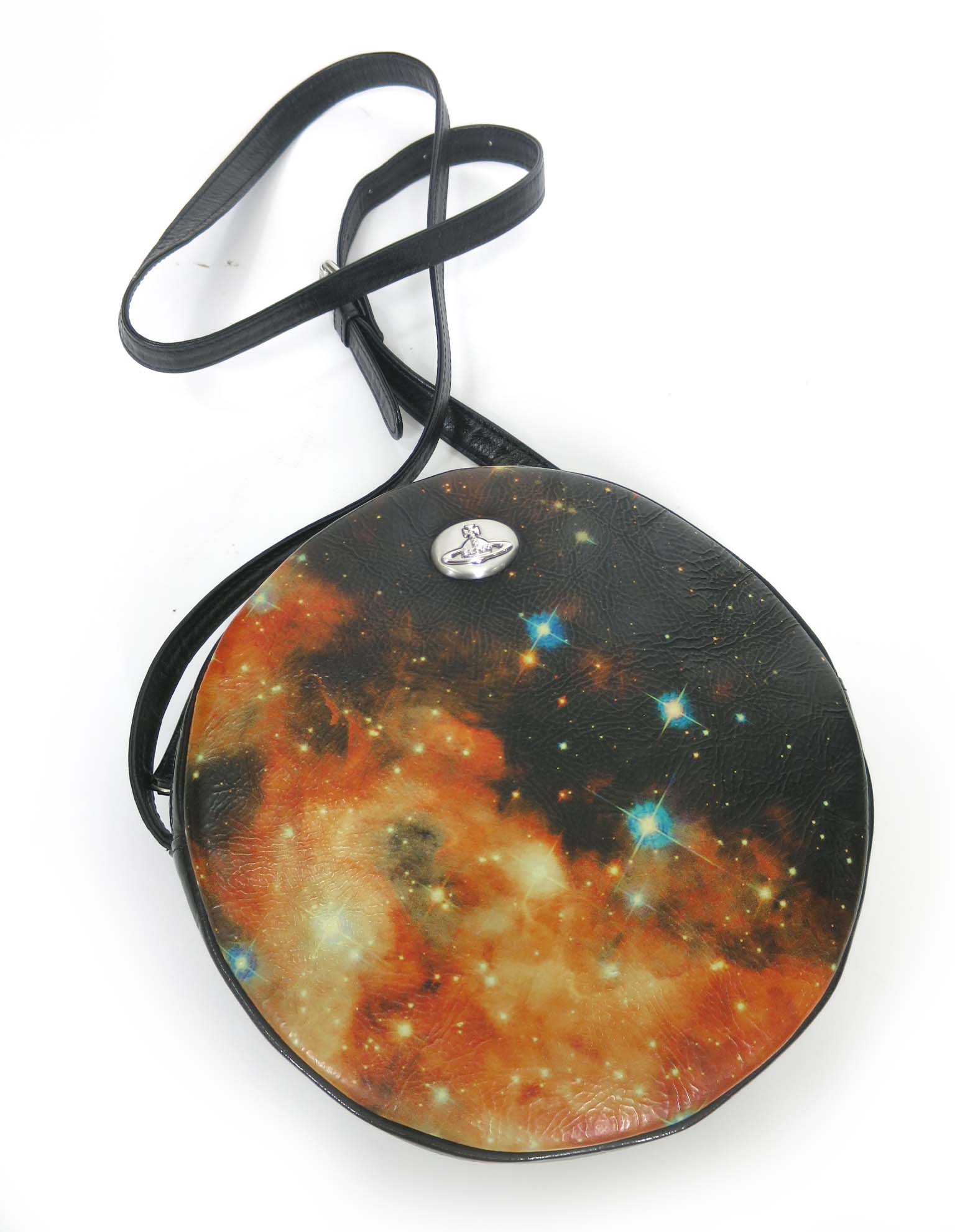 【中古】 Vivienne Westwood / GALAXY 丸形肩部車寄せ ヴィヴィアンウエストウッド ポシェット ショルダーバッグ B73929_2603