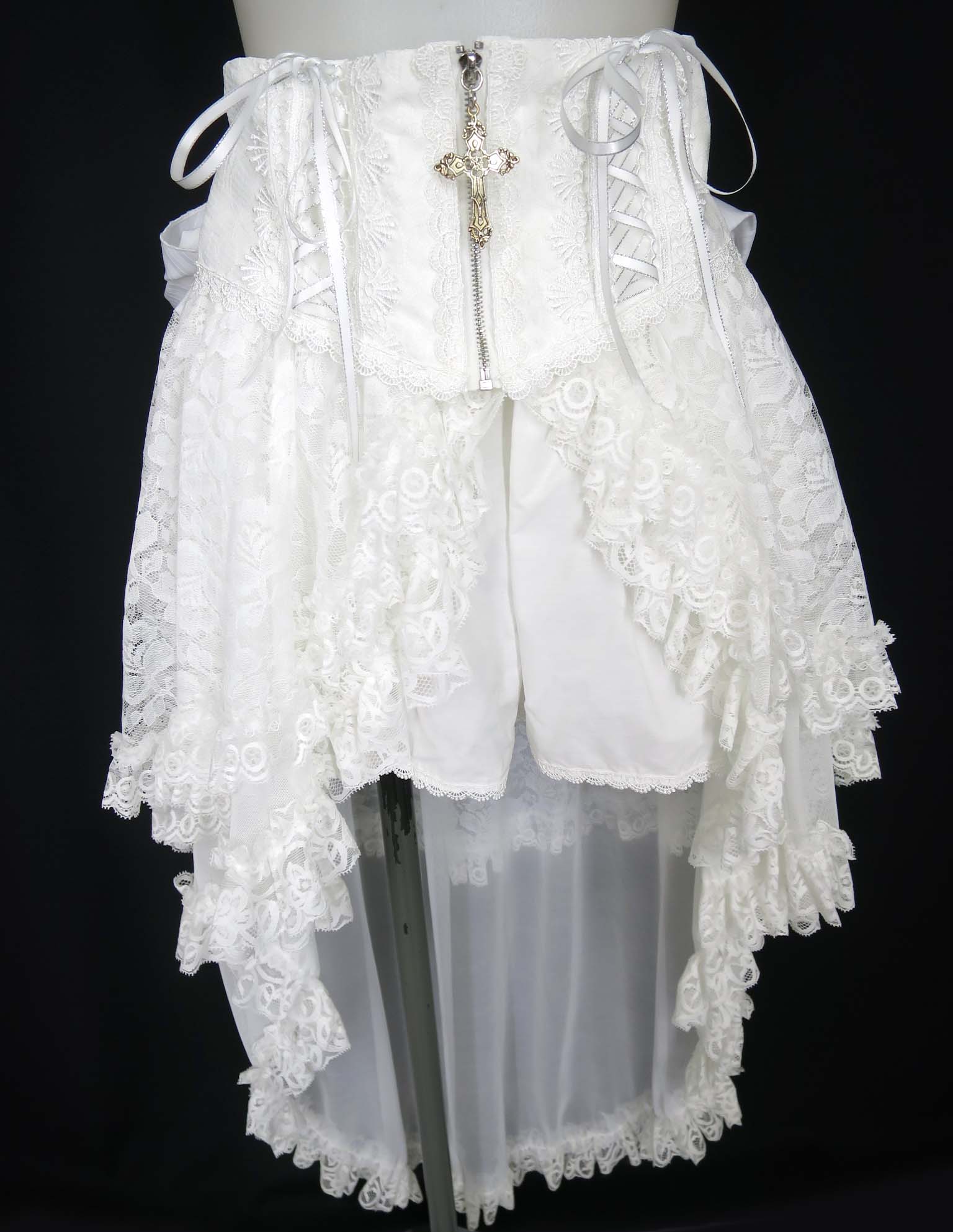 【中古】 majoh / CROSS JEWEL LACE UP VEIL PANTS マジョ クロスジュエルレースアップデビルショートパンツ B74447_2604|Tokyo Alice 店