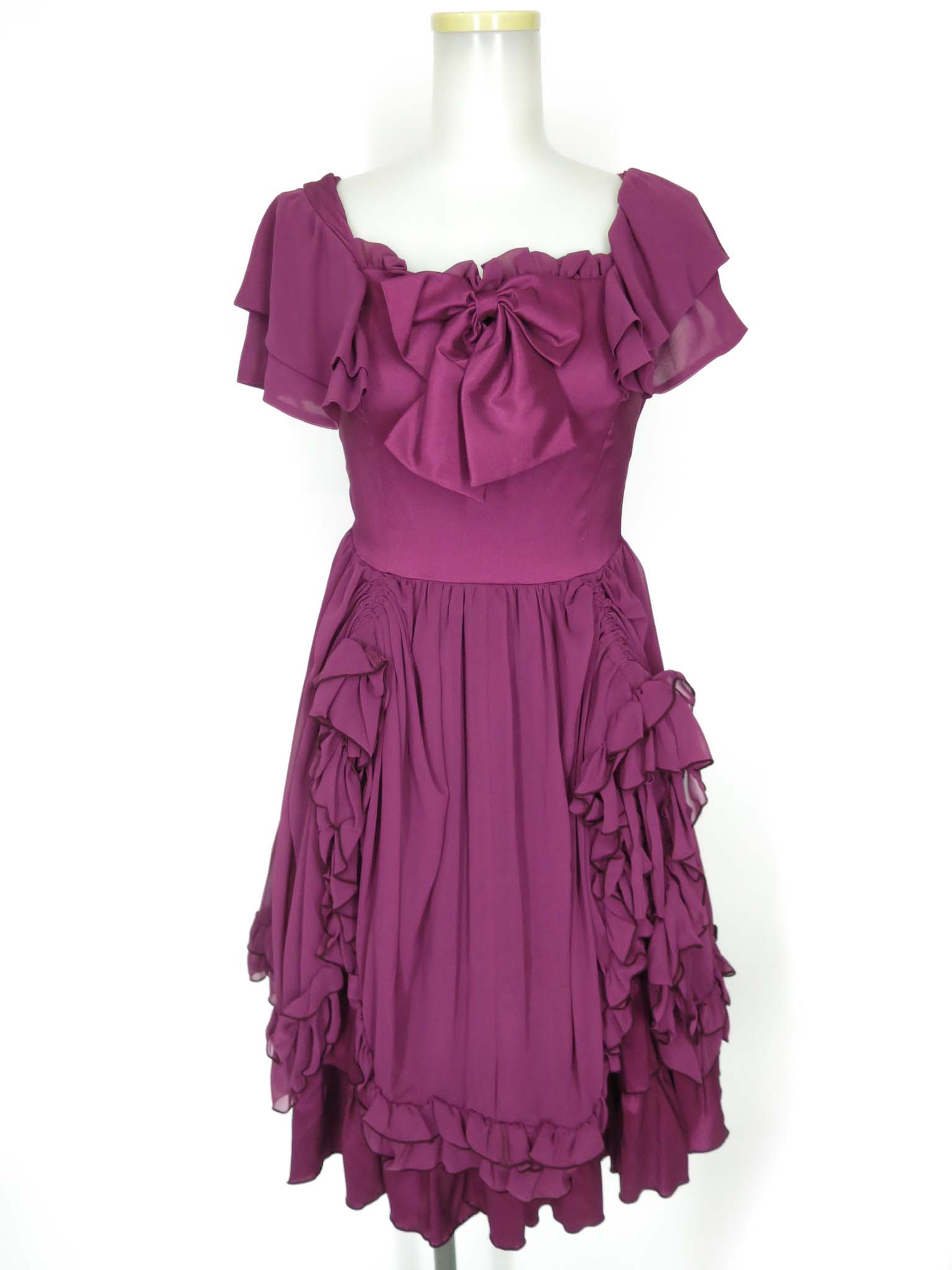 【中古】 LAPIN AGILL / シフォンフリル付きノースリーブワンピース ラパンアジル ATELIER BOZ アトリエボズ ATELIER BOZ アトリエボズ B74807_2605｜Tokyo Alice 店