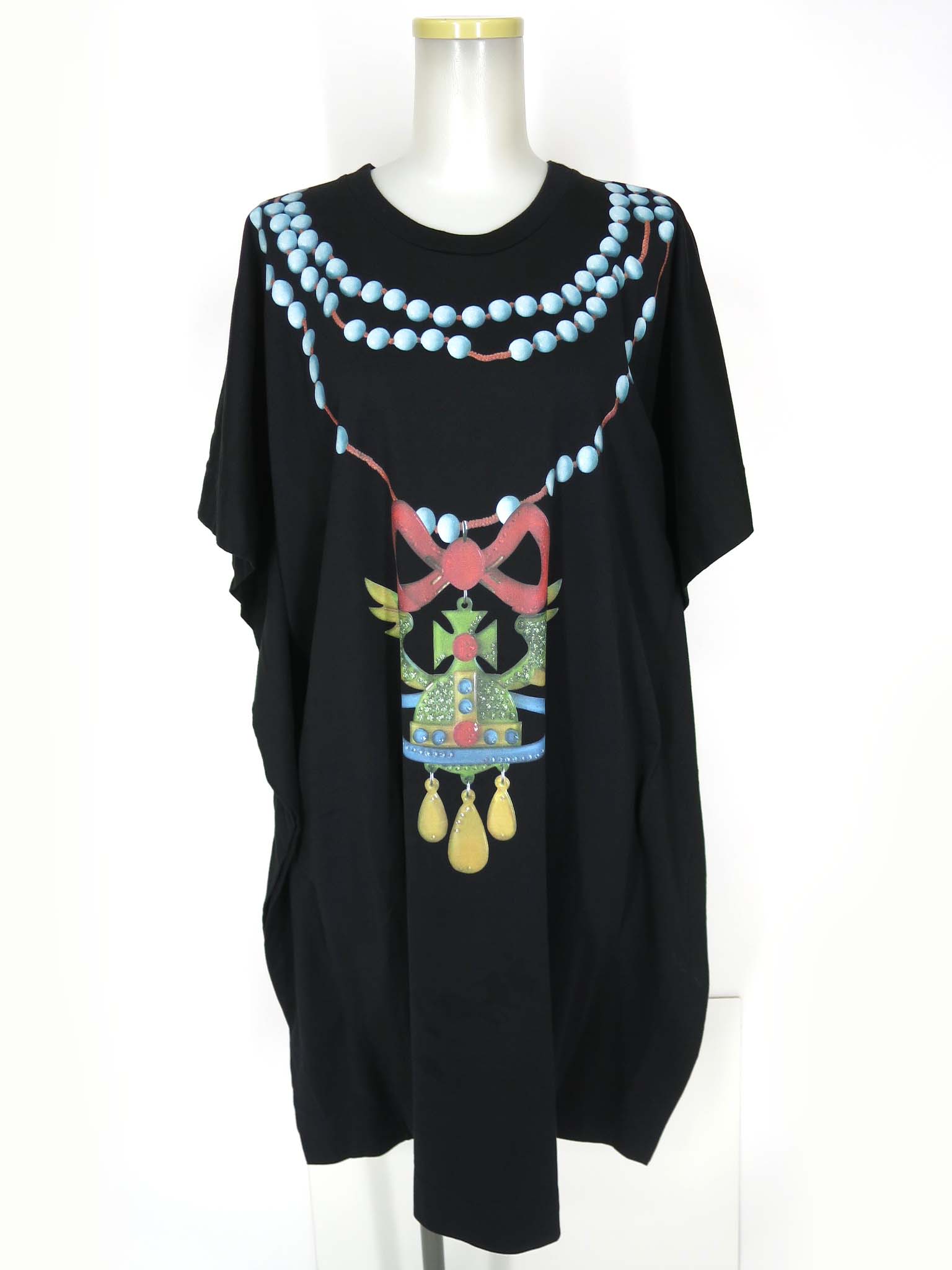 【中古】 Vivienne Westwood RED LABEL / オーガニック天竺WING ORB NECKLACEレクタングルドレス ヴィヴィアンウエストウッド 赤いこと付け札 真四角衣装 B74837_2605