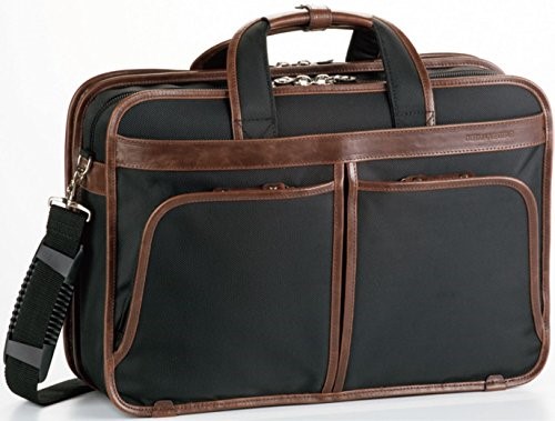 大容量 ブランド Tokyobag メンズバッグ Germane 平野鞄 メンズ ビジネスバッグ フチ巻き 黒ブリーフケース 軽量 ショルダーベルト付 01 キャリーバー通しベルト スーツケース固定ベルト フチ巻き Gear ビジネスカジュアルバッグ ジャーメインギア かばん B4対応