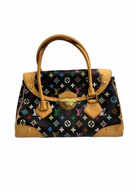 【中古】LOUIS VUITTON ルイヴィトン モノグラムマルチ ビバリーGM  ノワール M40202 ハンドバック 【LVU25010957】