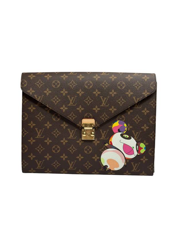 【中古】 LOUIS VUITTON ルイヴィトン モノグラム パンダフォルダーマーク 百貨店坦々たる GI1306 クラッチペダル御徒面子 マイコン容れもの 赤銅色 新品未当てはめる 【B08739】