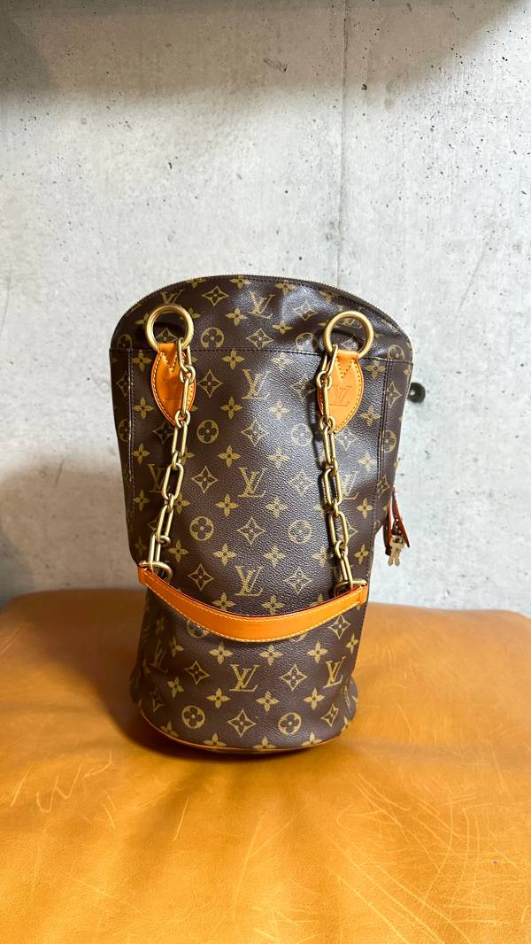 【中古】LOUIS VUITTON　ルイヴィトン　モノグラム パンチングバッグGM　ラガーフェルド　コラボM40231　トートバッグ【BK00117】｜PATCHWORK TREASURE
