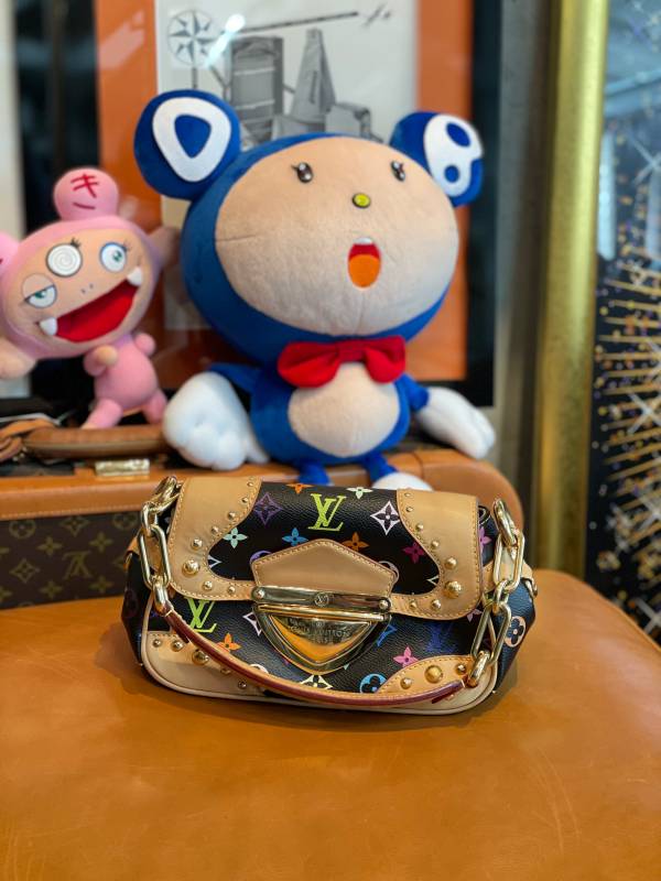 【中古】LOUIS VUITTON ルイヴィトン  モノグラムマルチ マリリン ノワール M40128 ショルダーバッグ 【LVU2025010081】