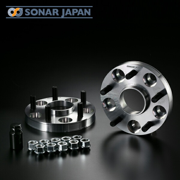 ハブ付ワイドトレッドスペーサー 114.3 5H P1.5 P1.25 20mm A7075-T6 DIGICAM デジキャン ホイールスペーサー ワイドトレットスペーサー 足回り ドレスアップ カー用品 車 スペーサー ワイトレ