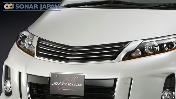 SilkBlaze シルクブレイズ エアロ プレミアムラインシリーズ 50系エスティマ 3型 アエラス フロントグリル 未塗装 代引き不可商品
