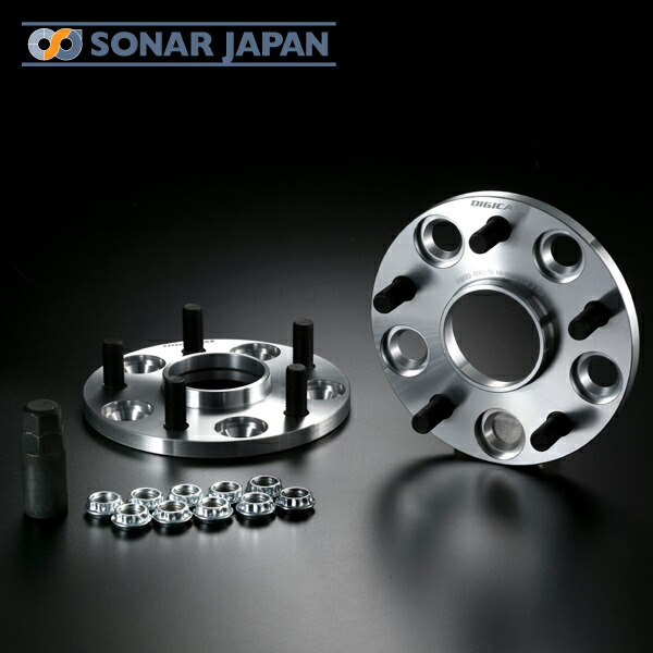 ハブ付ワイドトレッドスペーサー 114.3 5H P1.5 P1.25 10mm A6061-T6 DIGICAM デジキャン ホイールスペーサー ワイドトレットスペーサー 足回り ドレスアップ カー用品 車 スペーサー ワイトレ｜東京カー用品流通センター