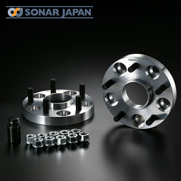 ハブ付ワイドトレッドスペーサー 114.3 5H P1.5 P1.25 20mm A6061-T6 DIGICAM デジキャン ホイールスペーサー ワイドトレットスペーサー 足回り ドレスアップ カー用品 車 スペーサー ワイトレ