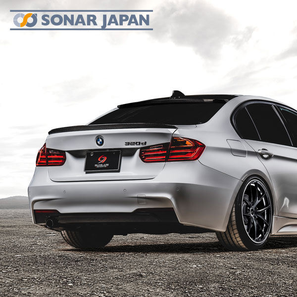 BMW 3シリーズ Mスポーツ トランクスポイラー SilkBlaze Sports シルクブレイズ スポーツ エアロパーツ WETカーボン クリア塗装済 代引き決済不可