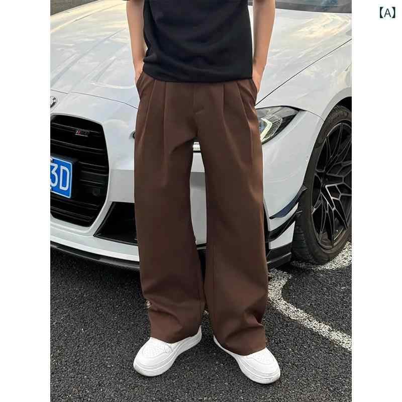 ファッション 春夏 秋冬 かっこいい オシャレ モテ 男性用 紳士服 服 韓国 シンプル 大人 ブラウン　カーブ　フリース