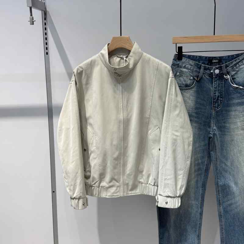 流行り物 服 成人男性用   分かりやすい かっこいい 成年者 春コーデ  照明ランプ色合い ファスナー 上衣 ゆったり カジュア