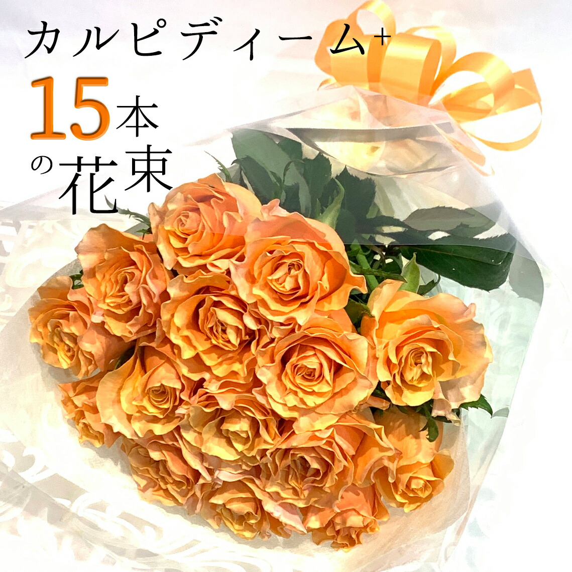 楽天市場】オレンジバラ10本の花束 長持ち 品種 カルピディーム+ ご愛顧感謝デー 送料無料 珍しい 豪華 オレンジのバラ ローズブーケ 薔薇 ばら  ギフト クリスマス 花 花束 プレゼント 記念日 花言葉 Carpe diem 「今を大切に」 カルピデューム グラデーション フリル ...