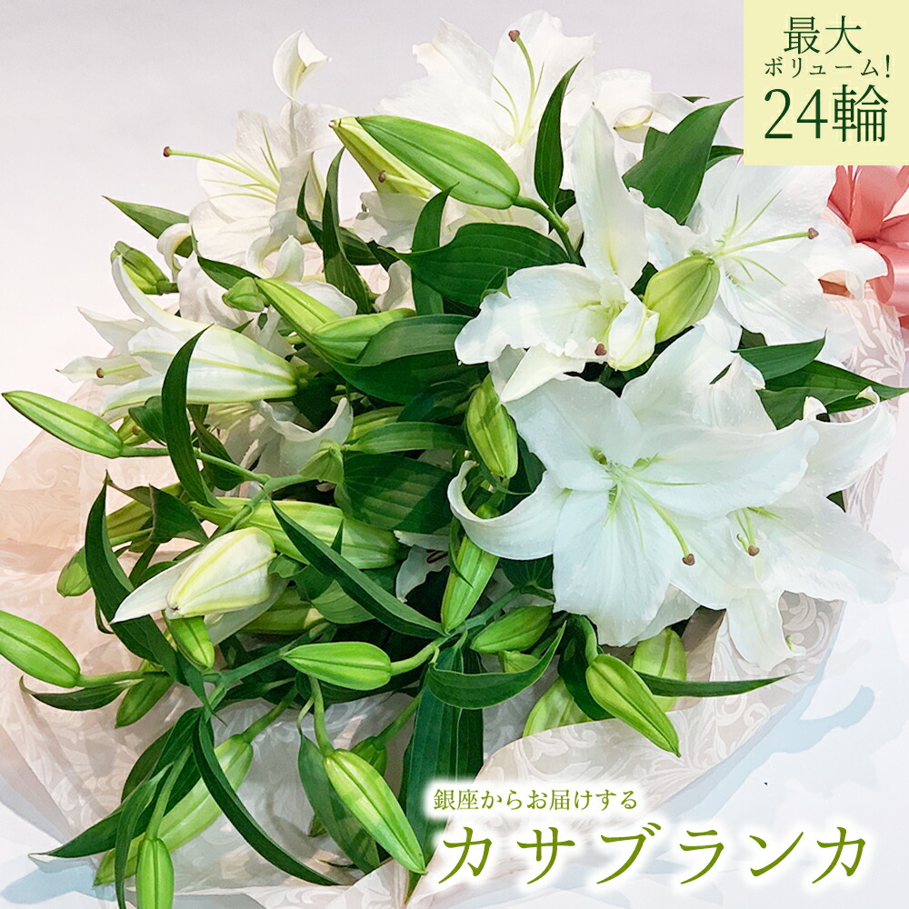 Amazon｜フラワーショップカレラ カサブランカの花束 (3本