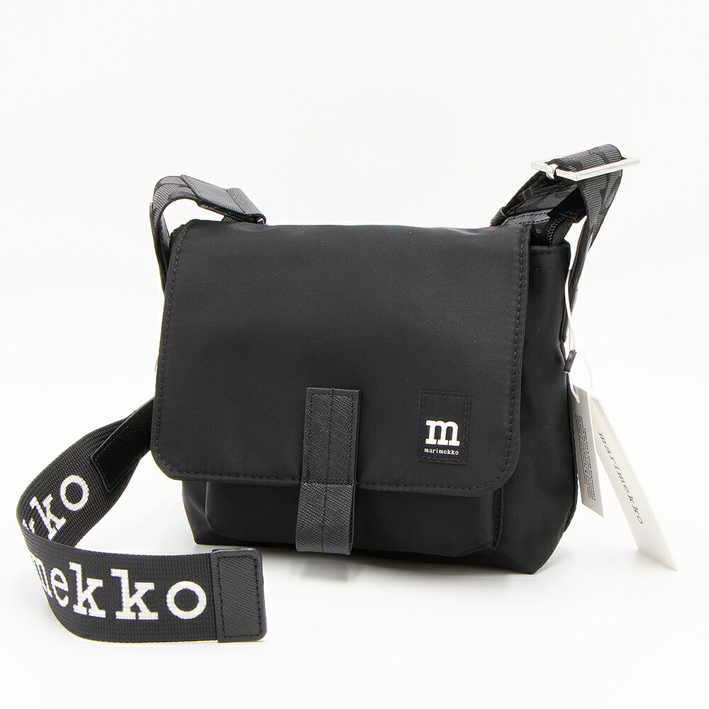 【お買い物マラソン2%OFFクーポン】マリメッコ marimekko ショルダーバッグ Mini Messenger Solid shoulder bag ミニメッセンジャー 092538 009 北欧 フィンランド [2025SS]
