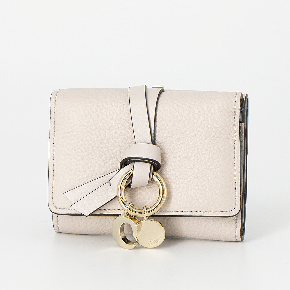 クロエ CHLOE 3つ折り財布(小銭入れ付き) ミニ財布 ミニトリフォールドウォレット ALPHABET アルファベット CHC21WP946F57 084 WILD GREY [2026SS]