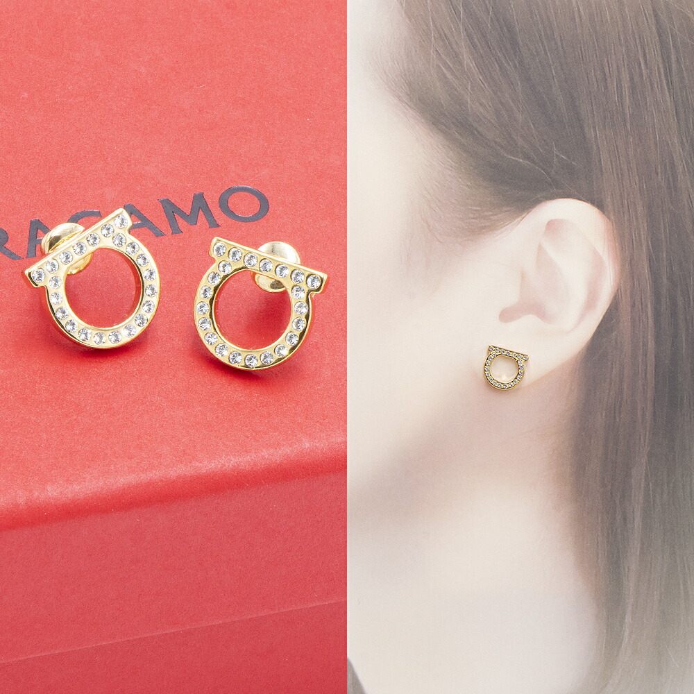 楽天市場】フェラガモ FERRAGAMO ピアス ガンチーニ スモール