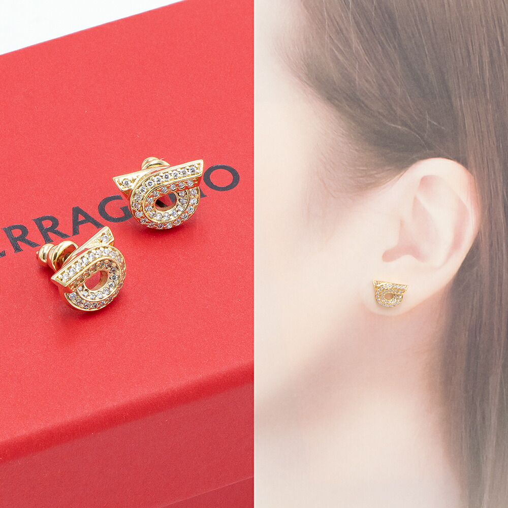 Ferragamo ピアス 美品！ 楽天市場】FERRAGAMO フェラガモ ピアス 76 0120 002 レディース