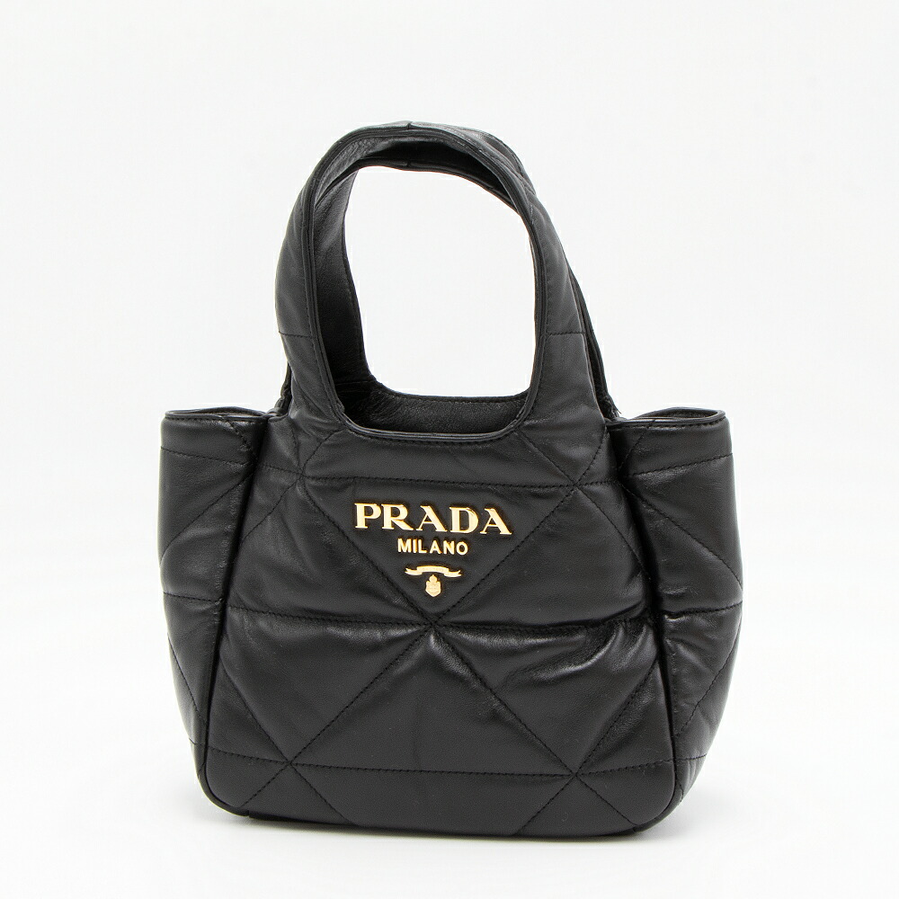 プラダ PRADA トートバッグ ブラック 1BG451 2DF0 F0002 OOO NAPPA STITCHED NERO [2023AW]