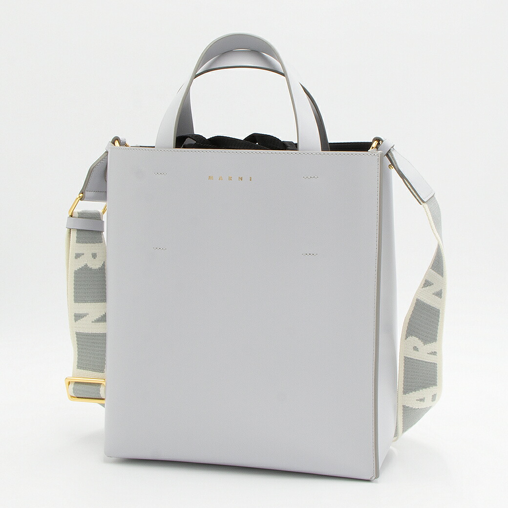 マルニ MARNI トートバッグ(2WAY仕様) ナトリウム MUSEO BAG SMALL SHMPV01TU0 LV639 00N15 SODIUM [2024AW]