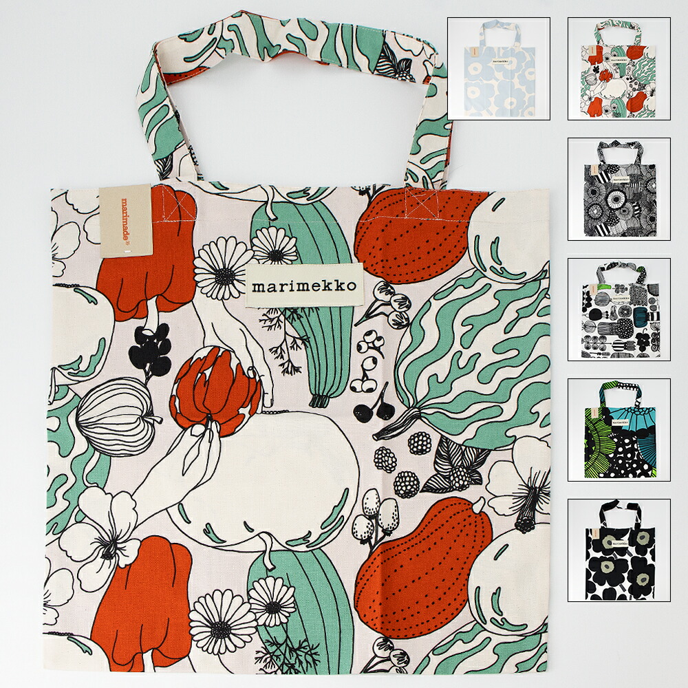 【お買い物マラソン2%OFFクーポン】マリメッコ marimekko トートバッグ Random assortment bag 43x44cm 071864 001 北欧 フィンランド [2026SS]