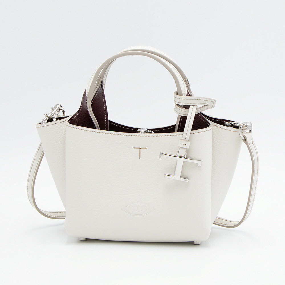 【楽天市場】【2025年春夏新作】トッズ TOD'S トートバッグ(2WAY仕様) マイクロ T TIMELESS Tタイムレス ホワイト ...