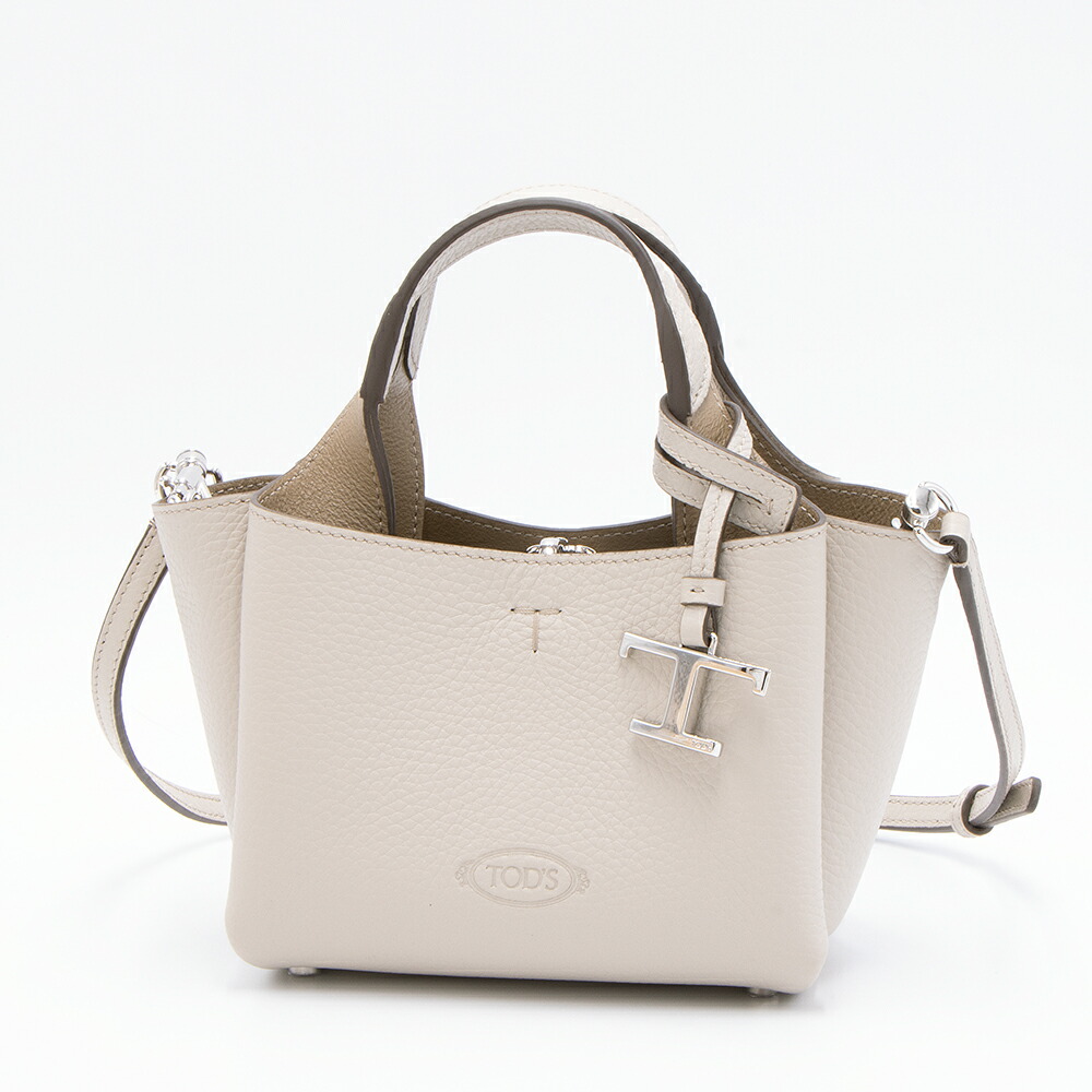 【楽天市場】トッズ TOD'S トートバッグ(2WAY仕様) マイクロ T TIMELESS Tタイムレス ホワイト ...