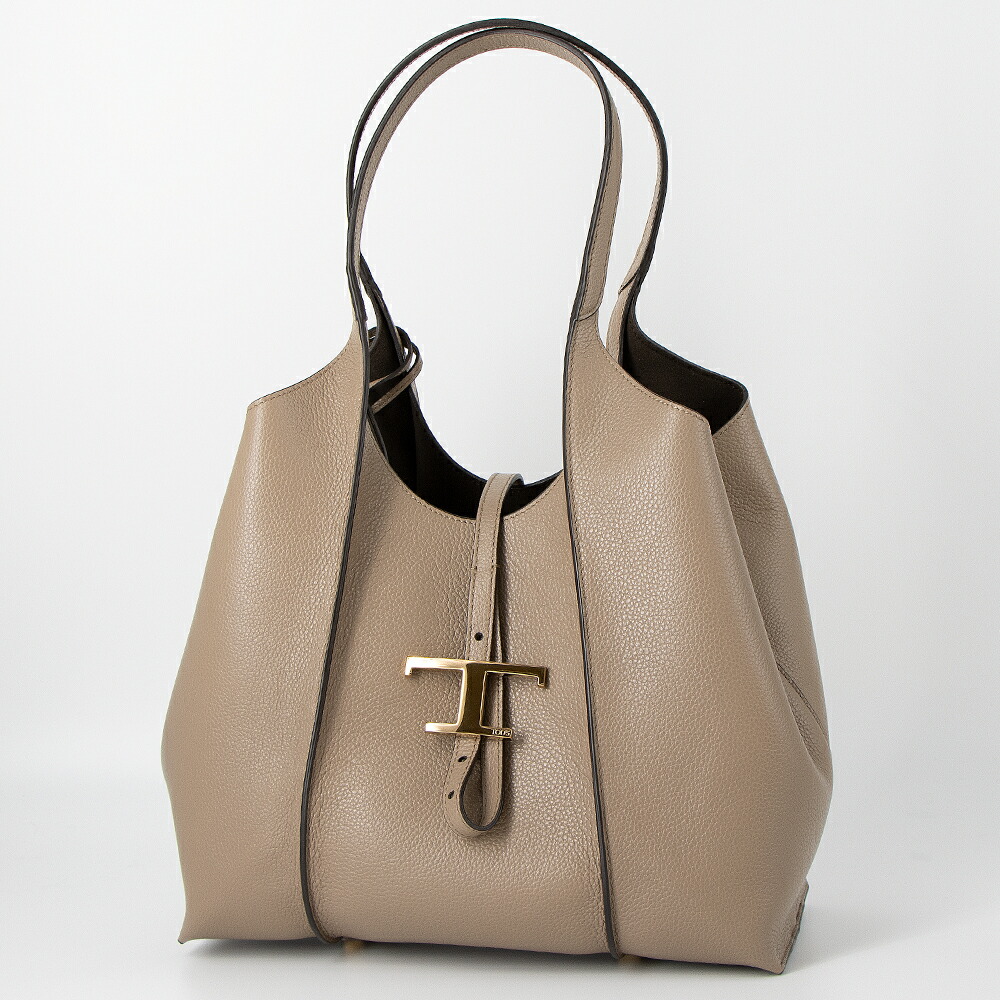 トッズ TOD'S トートバッグ ベージュ T TIMELESS T タイムレス XBWTSBA0200XSO C413 BEIGE [2026SS]