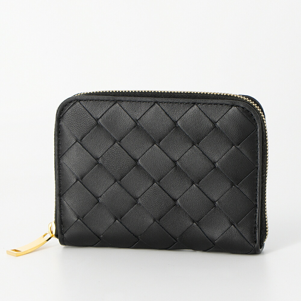 ボッテガヴェネタ BOTTEGA VENETA コインケース 小銭入れ イントレチャート INTRECCIATO 600874 V3UH1 8425 BLACK [2025SS]