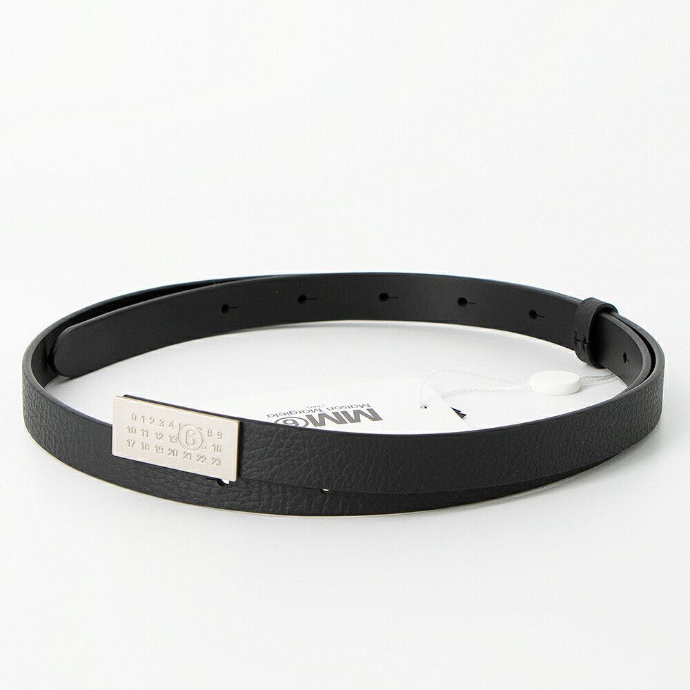 ☆MM6 Maison Margiela☆大人もOK！ロゴ入りベルト 黒 ☆MM6 Maison Margiela☆大人もOK！ロゴ入りベルト 黒