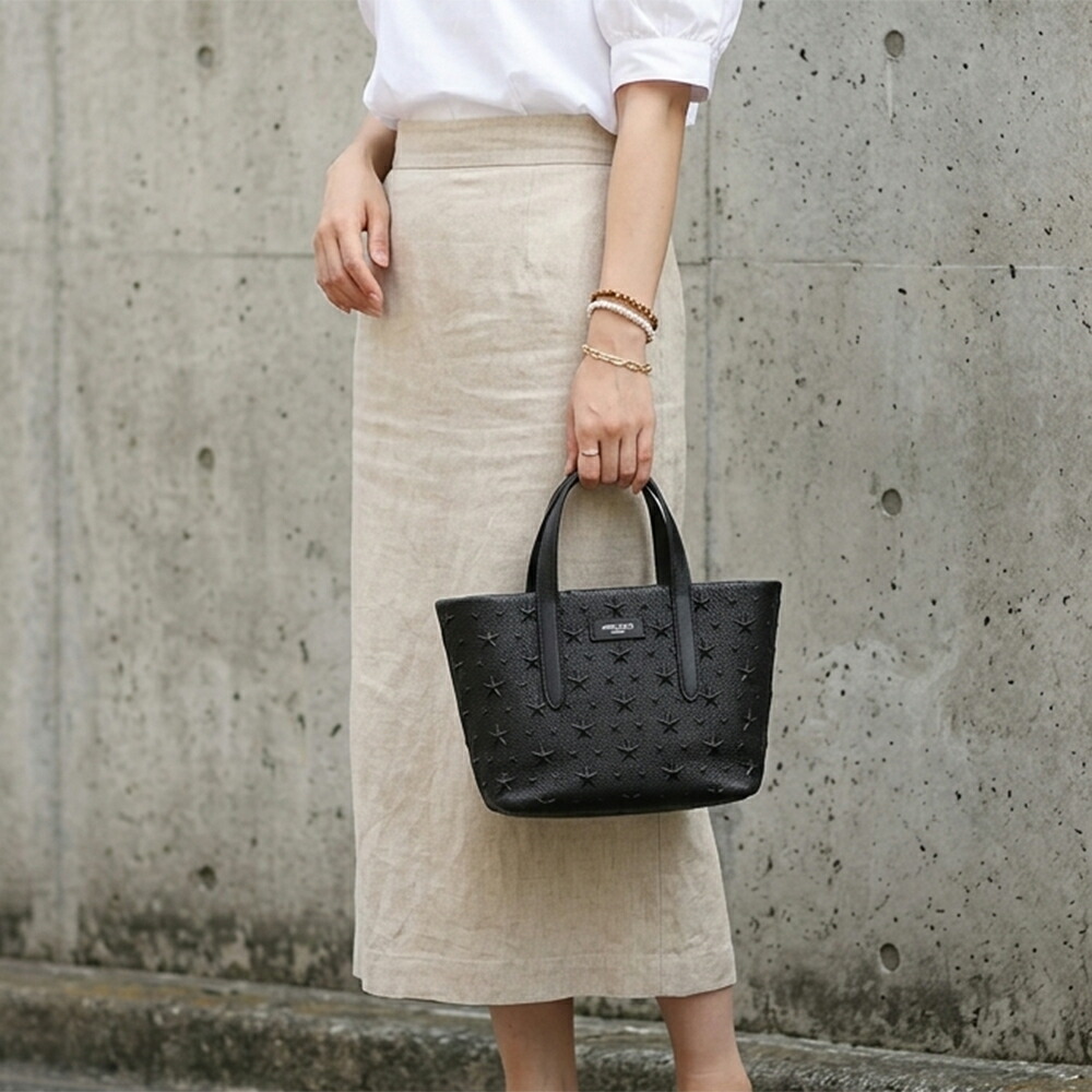 ジミーチュウ JIMMY CHOO トートバッグ(2WAY仕様) ブラック ピムリコ トート ミニ PIMLICO/S MINI EMG BLACK [2026AW]｜GRANDE TOKYO