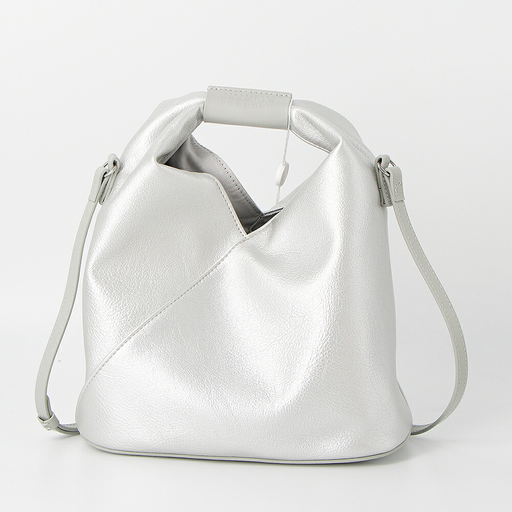 エムエムシックスメゾンマルジェラ MM6 MAISON MARGIELA ハンドバッグ(2WAY仕様) シルバー JAPANESE CLASSIC CROSSBODY BAG ジャパニーズ クロスボディ SB6WD0026 P8396 T9002 SILVER [2026SS]