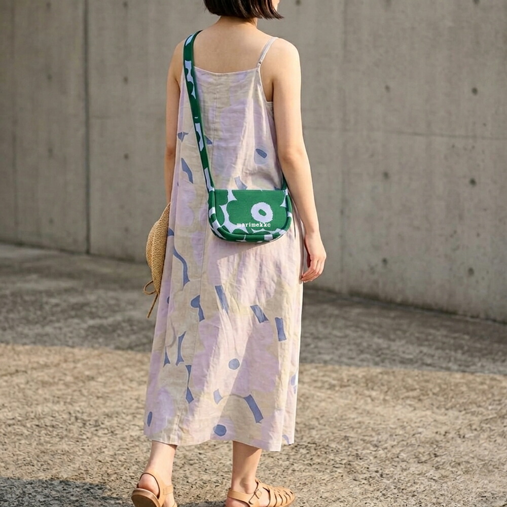 【お買い物マラソン2%OFFクーポン】マリメッコ marimekko ショルダーバッグ Knitted Crossbody Unikko Shoulder bag 095550 650 北欧 フィンランド [2026SS]