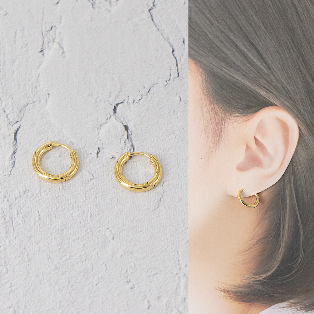 楽天市場】TOMWOOD トムウッド ピアス Bao Hoops Small Gold バオ