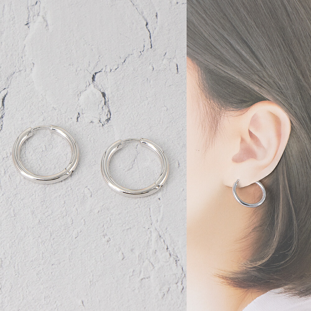 【お買い物マラソンタイムセールクーポン】トムウッド TOM WOOD ピアス シルバー クラシックフープミディアム Classic Hoops Medium 100193 925 [2026SS]｜GRANDE TOKYO