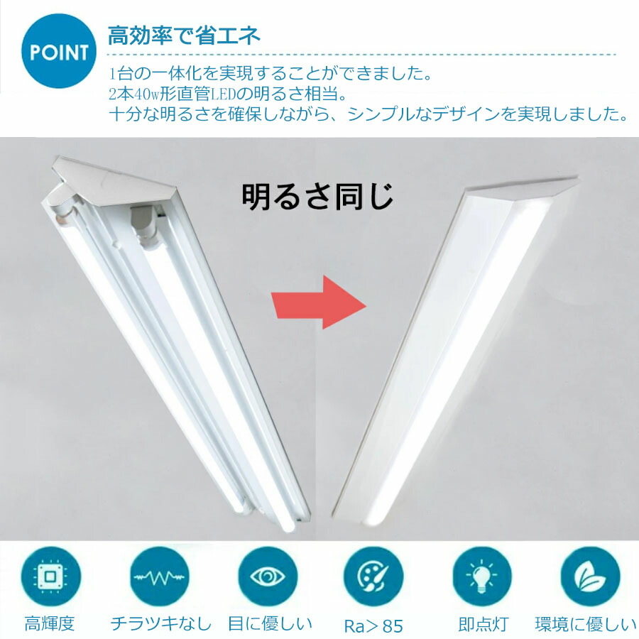 2灯相当 Led ベースライト 逆富士型 20w形 LED逆富士型 LEDベース