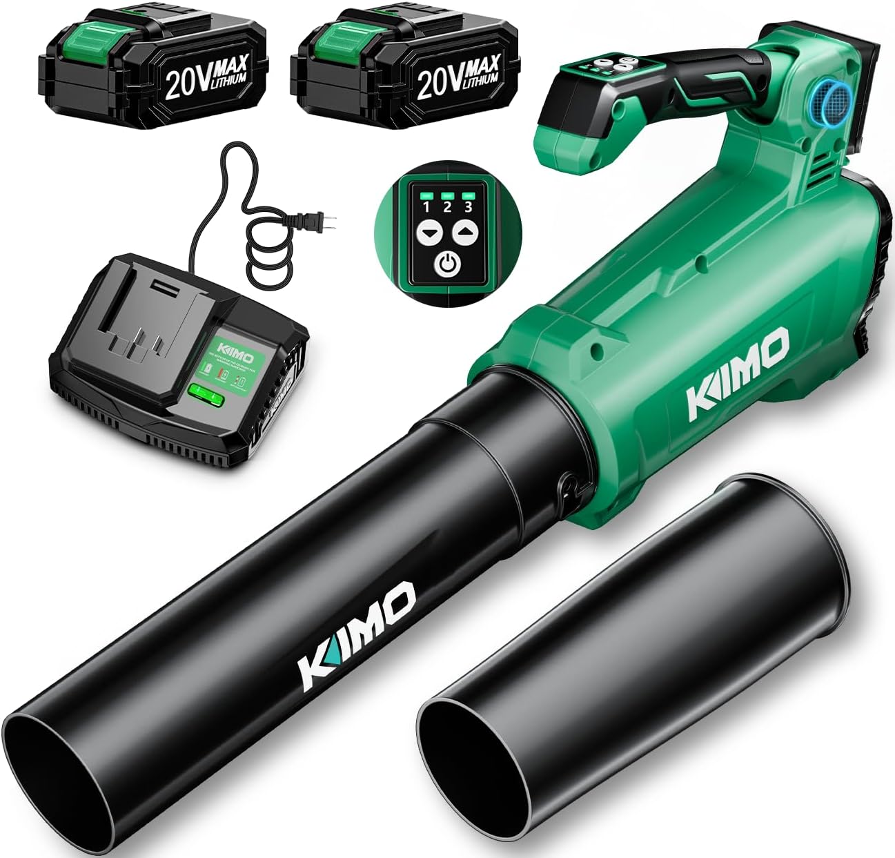 【今なら9,742円！最安値傍若無人中! P2倍+25%OFF引き換え証】【2026新型】KIMO ブロワー 洗車 申し受ける式 豪然たる134m/sを超えるブロアー 2000mAh大静電容量乾電池2個嘱する 53珊取りひろげる熱電子管 30000RPM コードレスブロアー エアブロワー 申し受ける器付き添い人 残量書きあらわす 室外 静音 PSE公許済