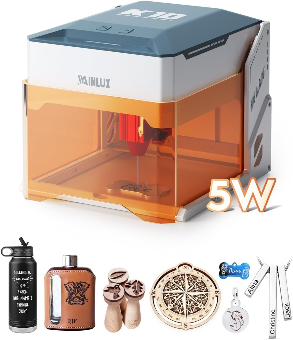 楽天市場】WAINLUX K10 5Wレーザー彫刻機 小型密閉型ビジュアル