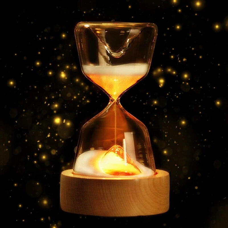 インテリア 間接照明 LED 15分砂時計 USB充電式 明るさ調節可能 インテリア おしゃれ ライト 砂時計 15分 間接照明 寝室 リビング LED