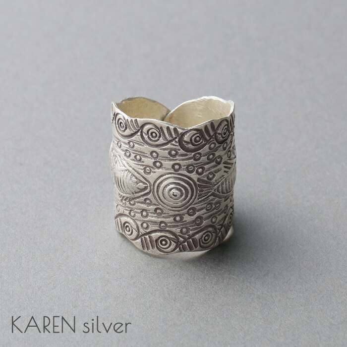 Karen Silver】 カレンシルバー バングル 魚 【Karen Silver】 カレン