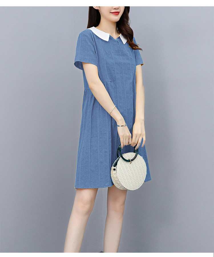 人気no 1 本体 自由区 ワンピース 膝丈 長袖 大きいサイズ ネイビー 40 最も優遇 Talalsalman Com