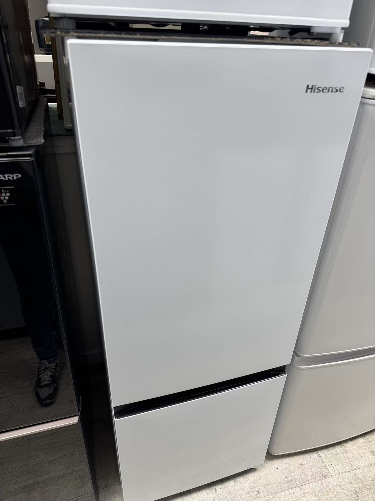 ■2024年製冷蔵庫 ホワイト HR-D16F 幅48.1cm 2ドア 右開きタイプ 162L 東京都23区送料無料 中古冷蔵庫　中古家電　一人暮らし　中古