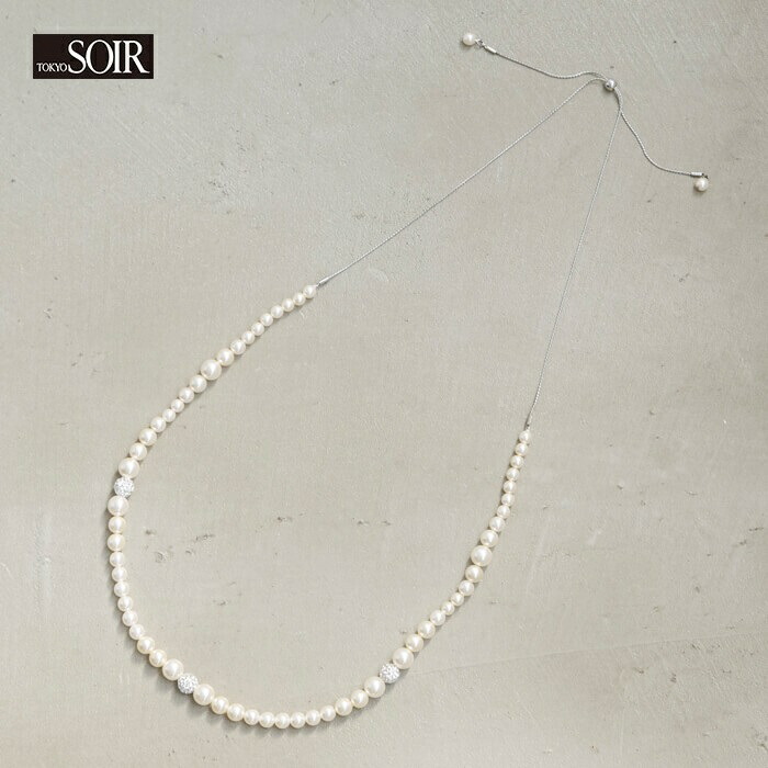 楽天市場】ロングネックレス 2連 フォーマル パール 東京ソワール