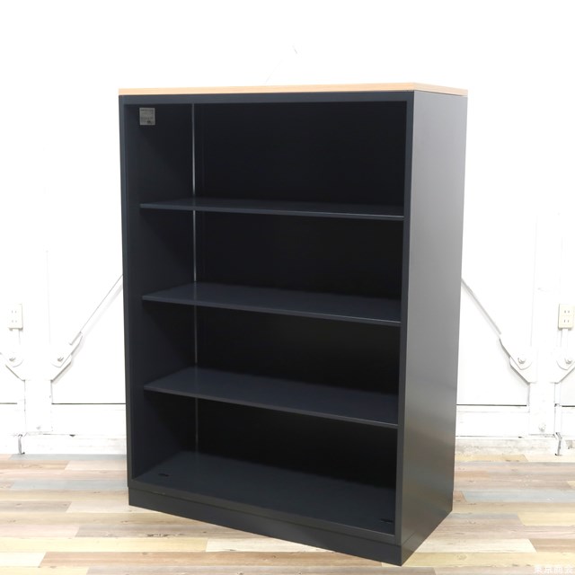コクヨ エディア オープン書庫 ブラック BWUH-K69SAW F6｜東京商会店