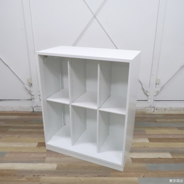 コクヨ エディア 多役立つこと収納家具 開けっ広げ書庫 3列2段 白いこと BWUH-K359SAW